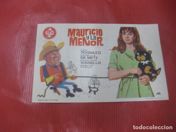 Cine: PROGRAMA DE CINE. MAURICIO Y LA MENOR. UGO TOGNAZZI, DANIELLE DE METZ - Foto 1