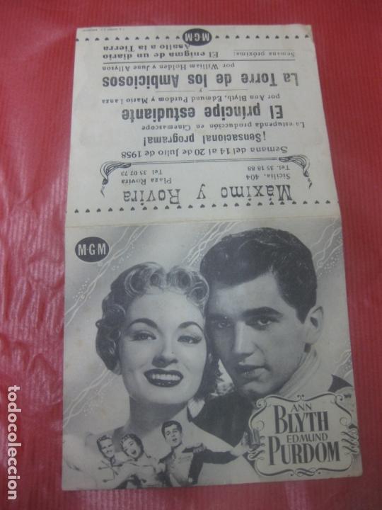 Cine: PROGRAMA DE CINE DOBLE. EL PRINCIPE ESTUDIANTE. MARIO LANZA. - Foto 1