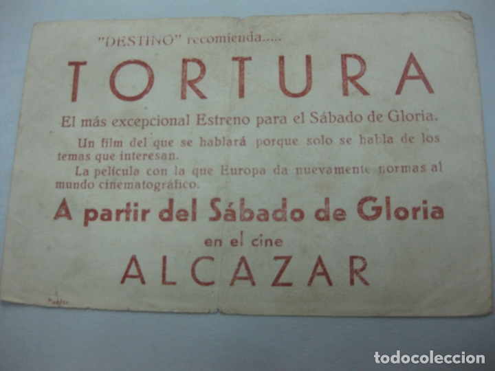 Cine: PROGRAMA DE CINE.TORTURA. STIL JARREL. - Foto 2
