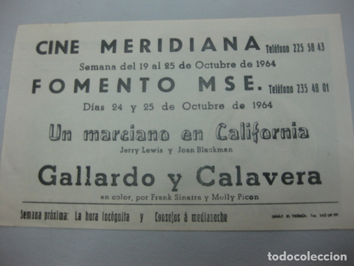 Cine: PROGRAMA DE CINE. UN MARCIANO EN CALIFORNIA. JERRY LEWIS. - Foto 2