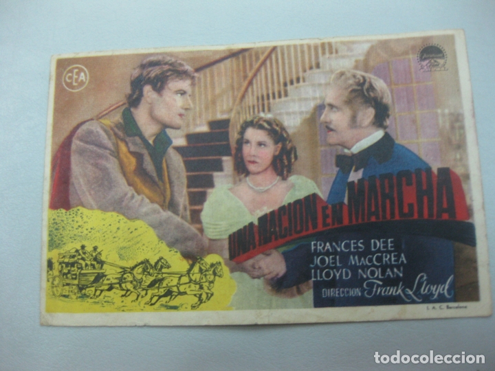 Cine: PROGRAMA DE CINE. UNA NACION EN MARCHA. FRANCES DEE. - Foto 1