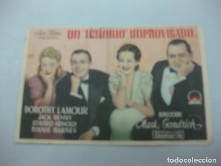 Cine: PROGRAMA DE CINE. UN TENORIO IMPROVISADO. DOROTHY LAMOUR. - Foto 1