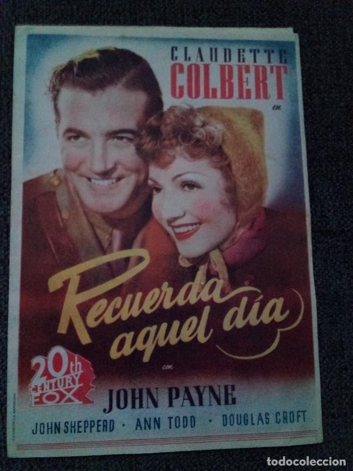 Cinema: RECUERDA AQUEL DIA - CIne moderno - Jhon Payne