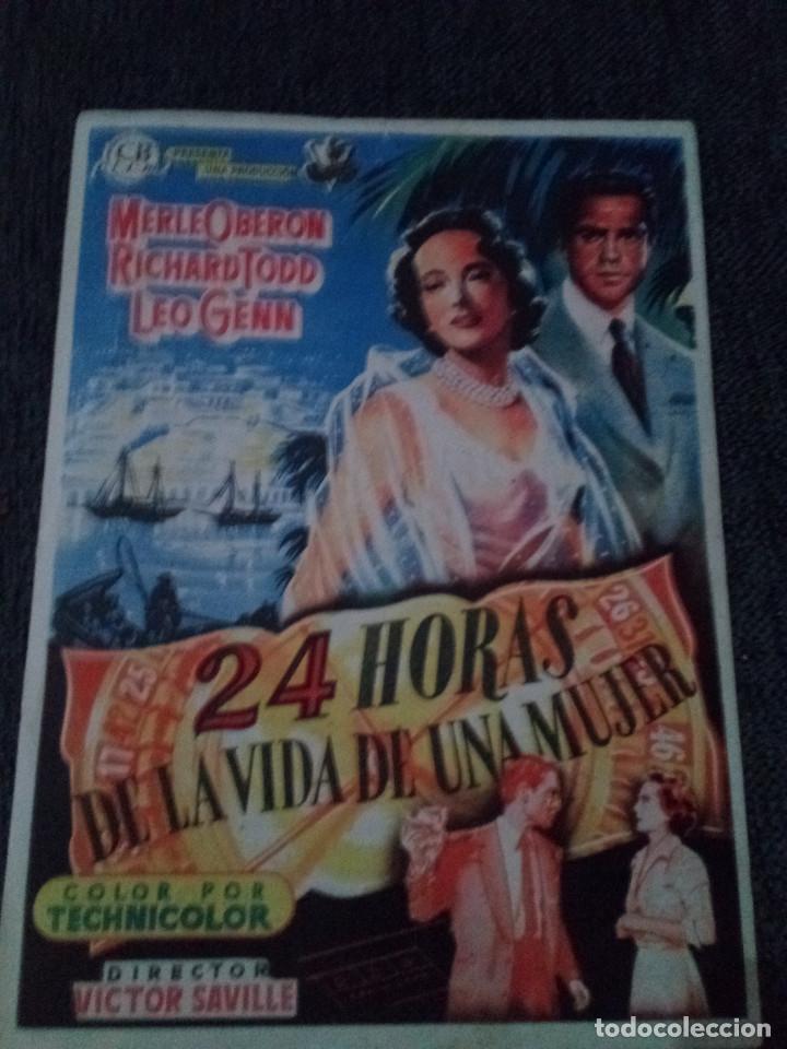 Cinema: 24 HORAS DE LA VIDA DE UNA MUJER - AVENIDA - 24 septiembre 1953