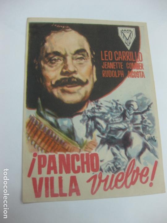 Cine: PROGRAMA DE CINE. &iexcl; PANCHO VILLA VUELVE ! LEO CARRILLO, JEANETTE COMBER - Foto 1