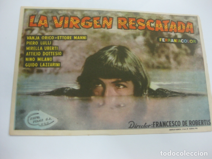 Cine: PROGRAMA DE CINE. LA VIRGEN RESCATADA. VANJA ORICO, ETTORE MANNI - Foto 1