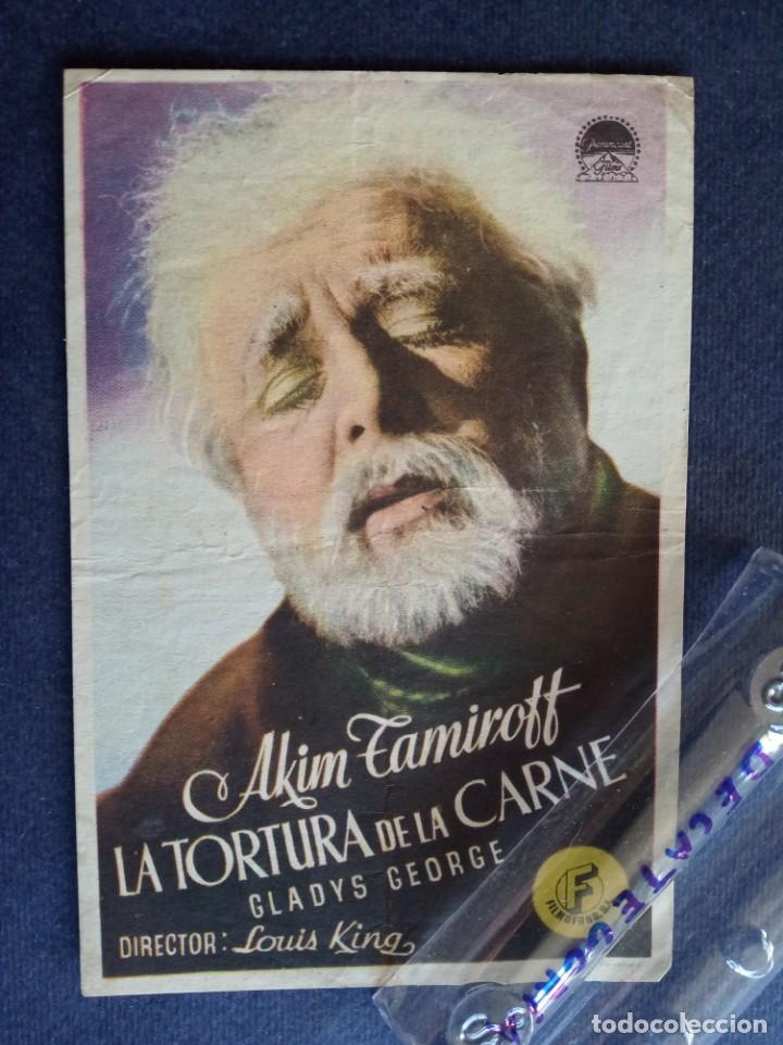 Cinema: folleto de mano original - la tortura de la carne - cinema villarreal (castellon )