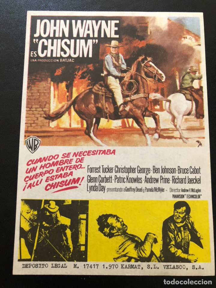 Cine: Programa chisum.john wayne - Foto 1