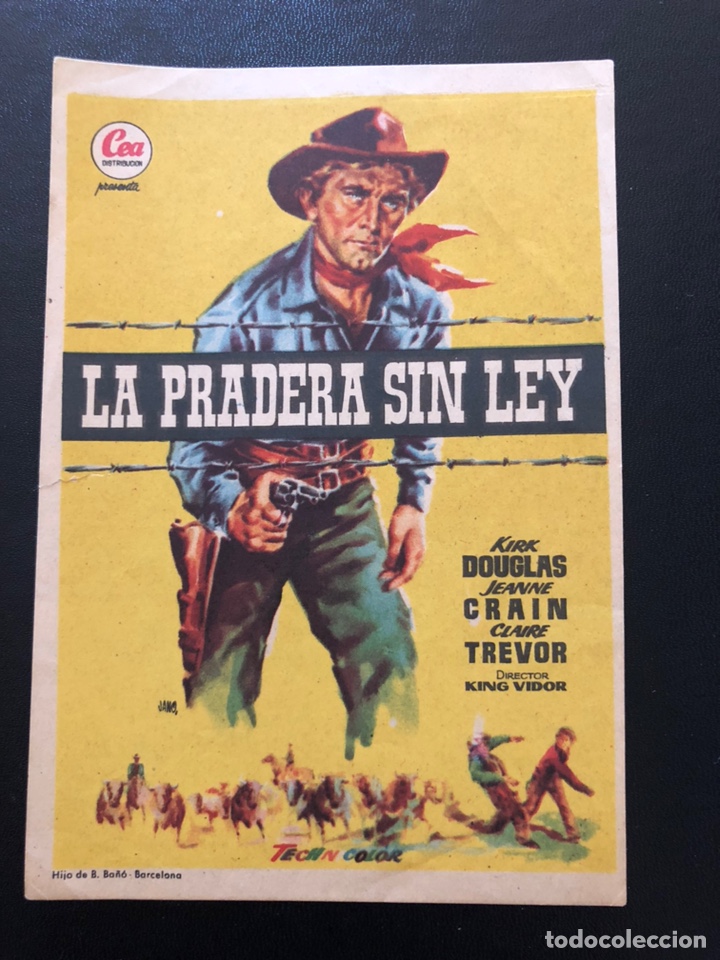 Cine: Programa la pradera sin ley.kirk Douglas - Foto 1
