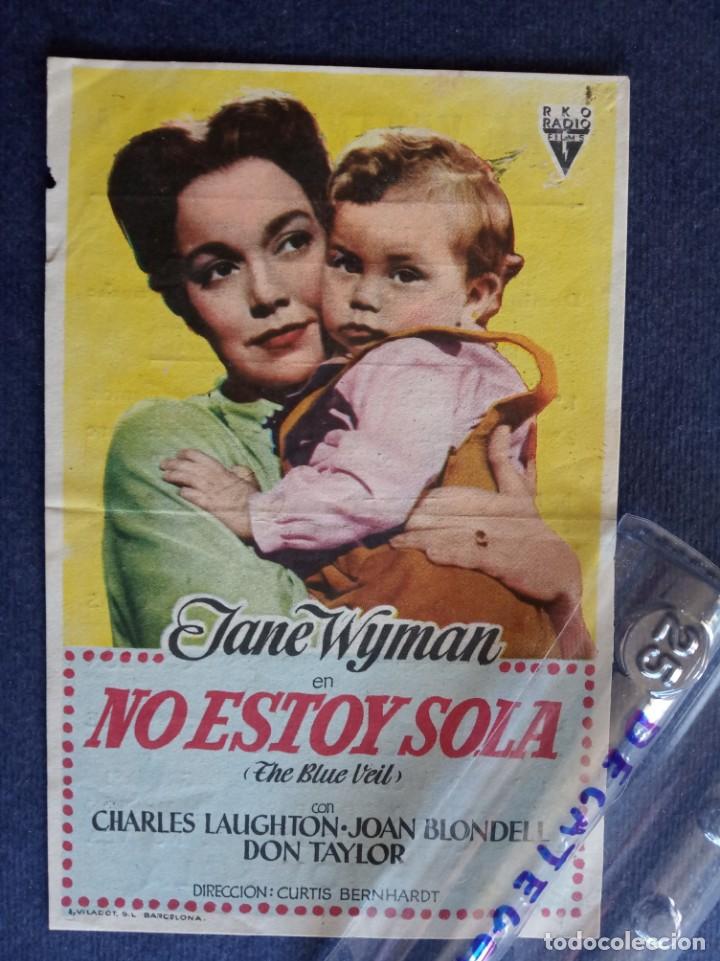 Cinema: folleto de mano original - no estoy sola - cine verano artalia  artana -  castellon