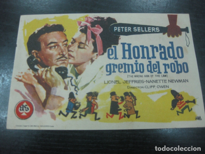 Cine: PROGRAMA DE CINE. EL HONRADO GREMIO DEL ROBO. PETER SELLERS.. - Foto 1