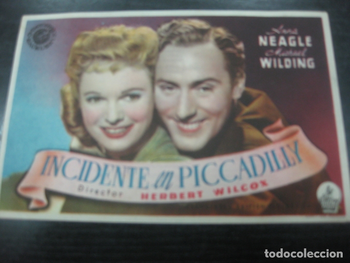 Cine: PROGRAMA DE CINE. INCIDENTE EN PICADILLY. ANNA NEAGLE, MICHAEL WILDING - Foto 1