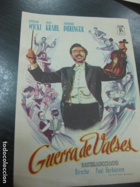 Cine: PROGRAMA DE CINE. GUERRA DE VALSES. BERNARD WICKI, HILDE KRAHL - Foto 1