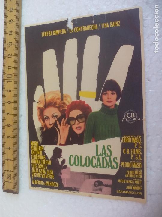 Cine: LA COLOCADAS. Folleto de mano, programa de cine. - Foto 1