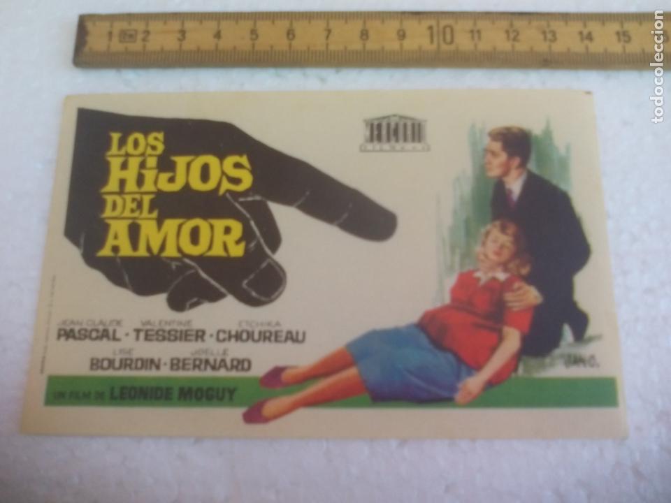 Cine: LOS HIJOS DEL AMOR. Folleto de mano, programa de cine. - Foto 1