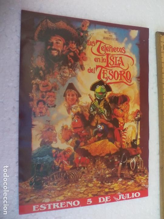 Cine: LOS TELE&Ntilde;ECOS EN LA ISLA DEL TESORO. Folleto de mano, programa de cine. - Foto 1