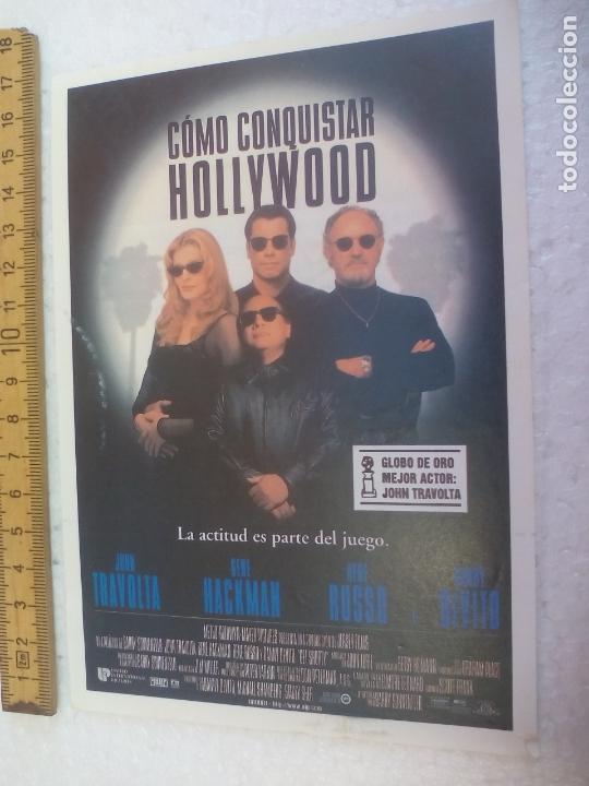 Cine: COMO CONQUISTAR HOLLYWOOD. Folleto de mano, programa de cine. - Foto 1
