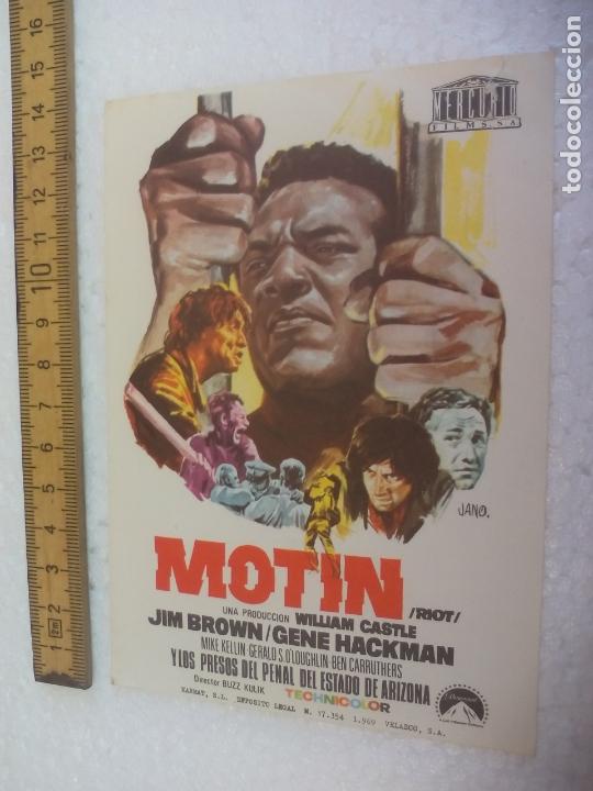 Cine: MOTIN. Folleto de mano, programa de cine. - Foto 1