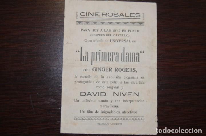 Cine: LA PRIMERA DAMA, cine ROSALES. - Foto 2