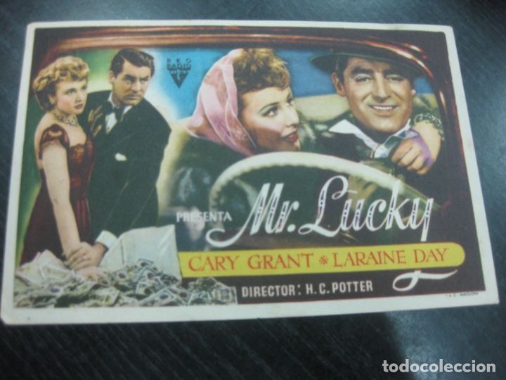 Cine: PROGRAMA DE CINE MR. LUCKY. CARY GRANT- LARAINE DAY. - Foto 1