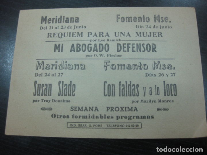 Cine: PROGRAMA DE CINE. MI ABOGADO DEFENSOR. O.W. FISCHER. - Foto 2