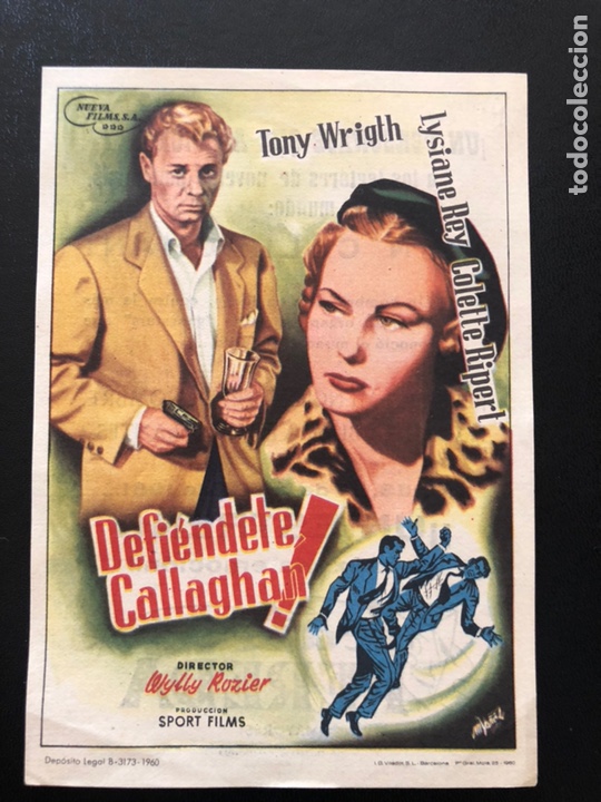 Cine: Programa defi&eacute;ndete callahan.tony wrigth.con publicidad - Foto 1