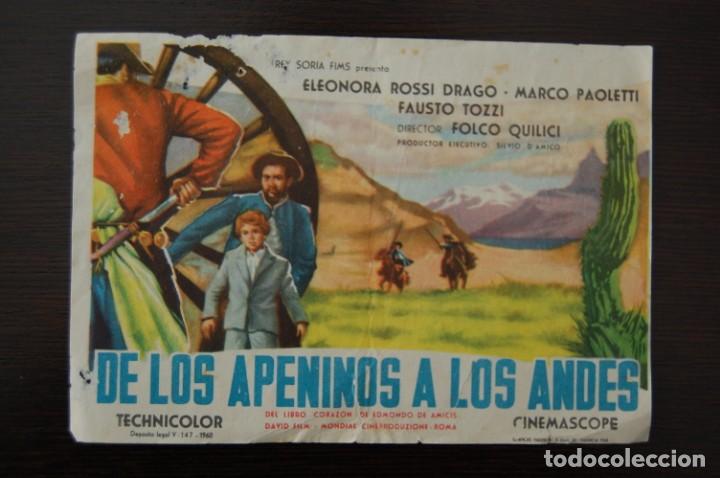 Cine: DE LOS APENINOS A LOS ANDES - Foto 1
