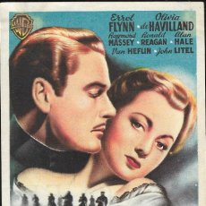 Cine: PROGRAMA DE CINE - CAMINO DE SANTA FE - ERROL FLYNN, OLIVIA DE HAVILLAND - WB - CINE GOYA - 1940