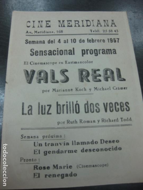 Cine: PROGRAMA DE CINE. VALS REAL. MARIANE COCH. MICHEL CRAMER. - Foto 2
