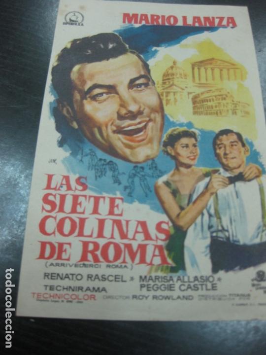 Cine: PROGRAMA DE CINE. LAS SIETE COLINAS DE ROMA. MARIO LANZA. - Foto 1