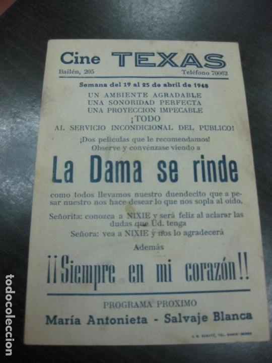 Cine: PROGRAMA DE CINE. LA DAMA SE RINDE. ROSALIND RUSSELL, LEE BOWMAN - Foto 2