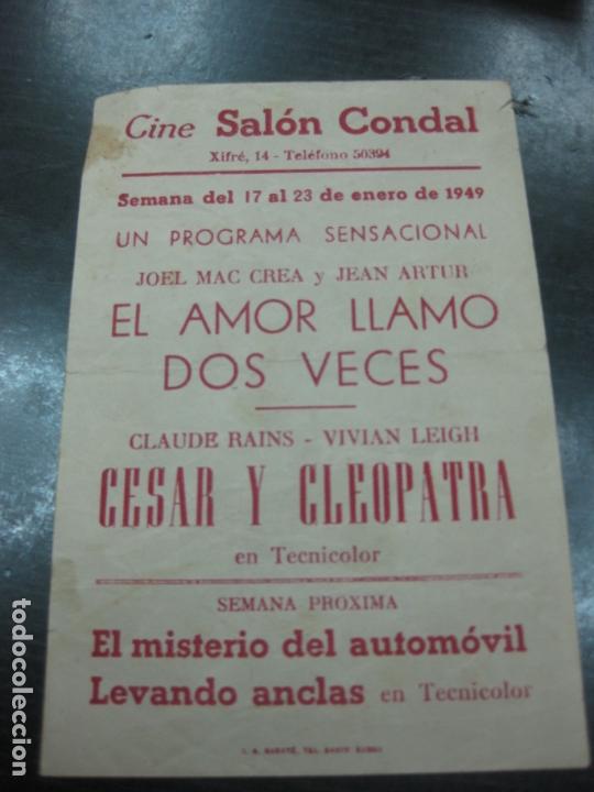 Cine: PROGRAMA DE CINE. CESAR Y CLEOPATRA. CLAUDE RAINS. VIVIEN LEIGH - Foto 2