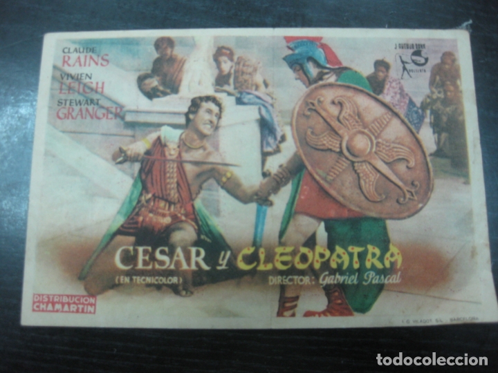 Cine: PROGRAMA DE CINE. CESAR Y CLEOPATRA. CLAUDE RAINS. VIVIEN LEIGH - Foto 1