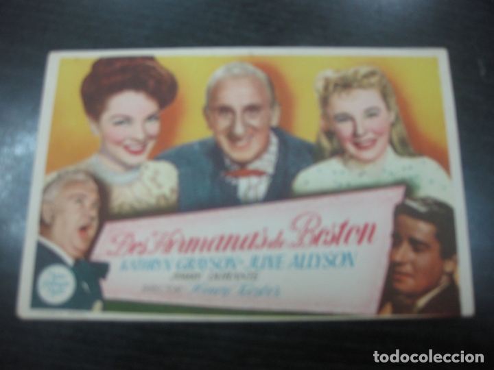 Cine: PROGRAMA DE CINE. DOS HERMANAS DE BOSTON. KATHRYN GRAYSON. JUNE ALLYSON. - Foto 1