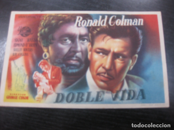 Cine: PROGRAMA DE CINE. DOBLE VIDA. RONALD COLMAN. - Foto 1