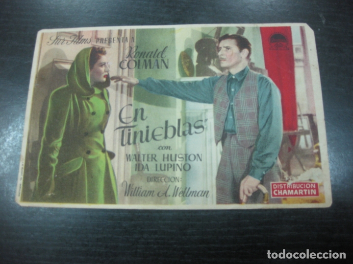 Cine: PROGRAMA DE CINE.EN TINIEBLAS. RONALD COLMAN. - Foto 1