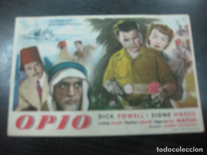 Cine: PROGRAMA DE CINE.- OPIO. DICK POWELL, SIGNE HASSO   (CINE PICAROL) - Foto 1