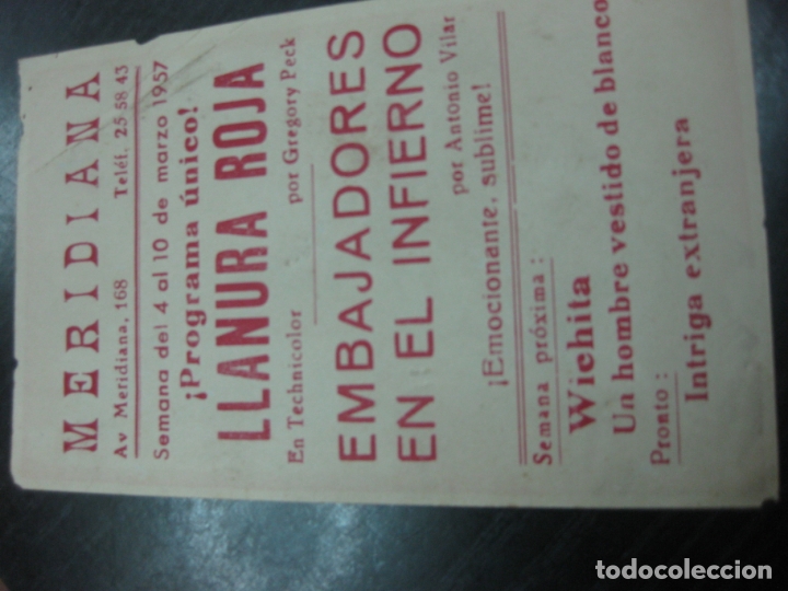 Cine: PROGRAMA DE CINE.- LLANURA ROJA. GREGORY PECK, WIN MIN THAN - Foto 2
