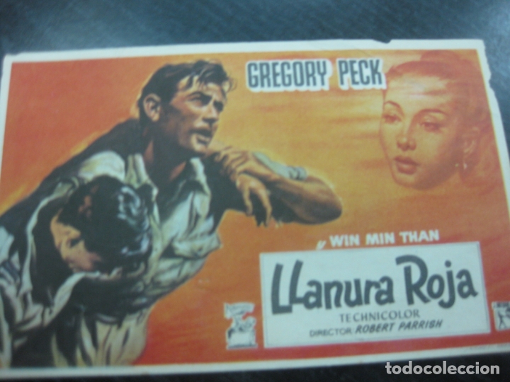 Cine: PROGRAMA DE CINE.- LLANURA ROJA. GREGORY PECK, WIN MIN THAN - Foto 1