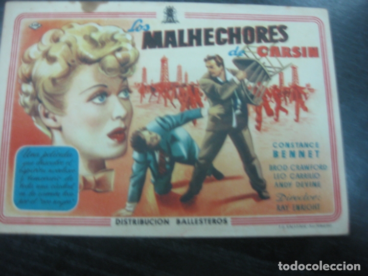Cine: PROGRAMA DE CINE.- LOS MALHECHORES DE CARSIN. CONSTANCE BENNET... - Foto 1