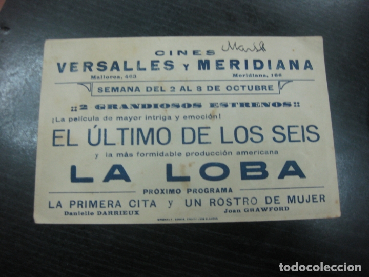 Cine: PROGRAMA DE CINE.- EL ULTIMO DE LOS SEIS. ANDRE LUGUET, LUCIEN NAT... - Foto 2