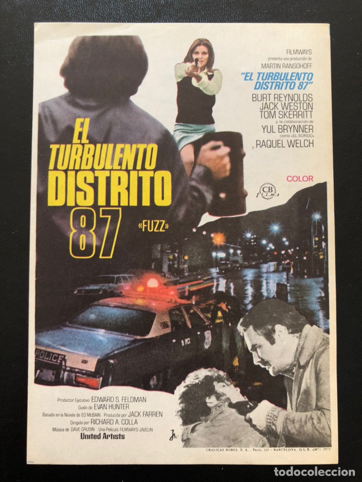 Cine: Programa el turbulento distrito 87.burt reynolds - Foto 1