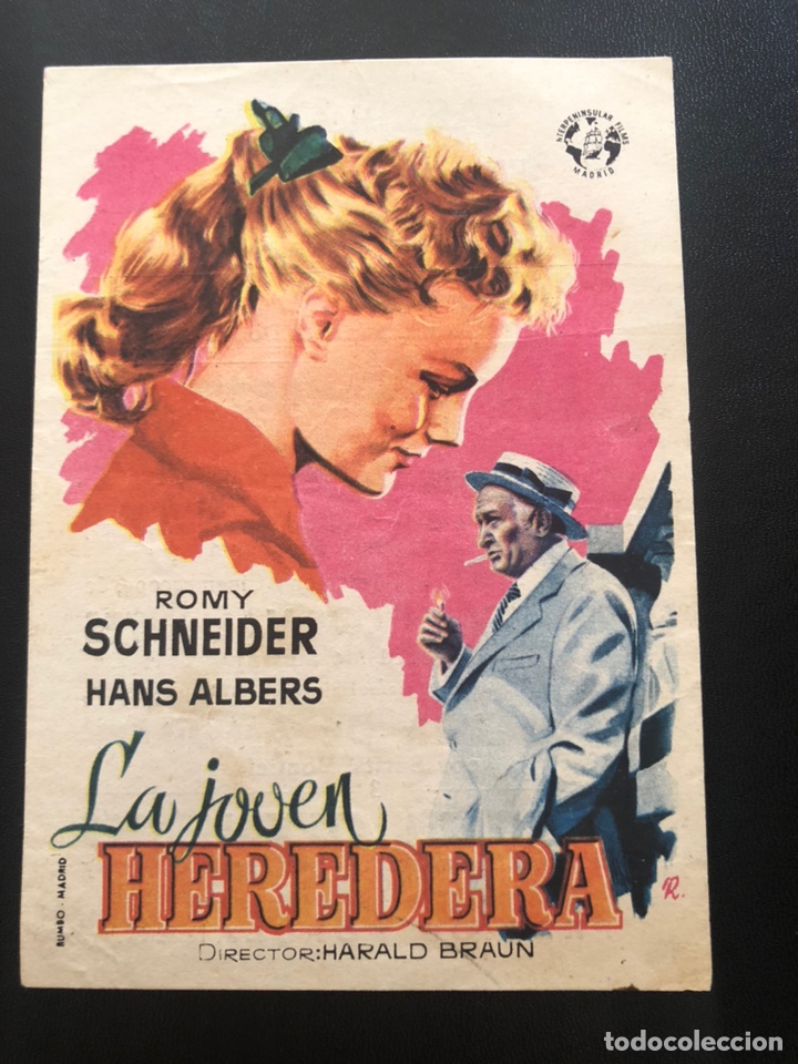 Cine: Programa la joven heredera romy schneider hans albers con publicidad