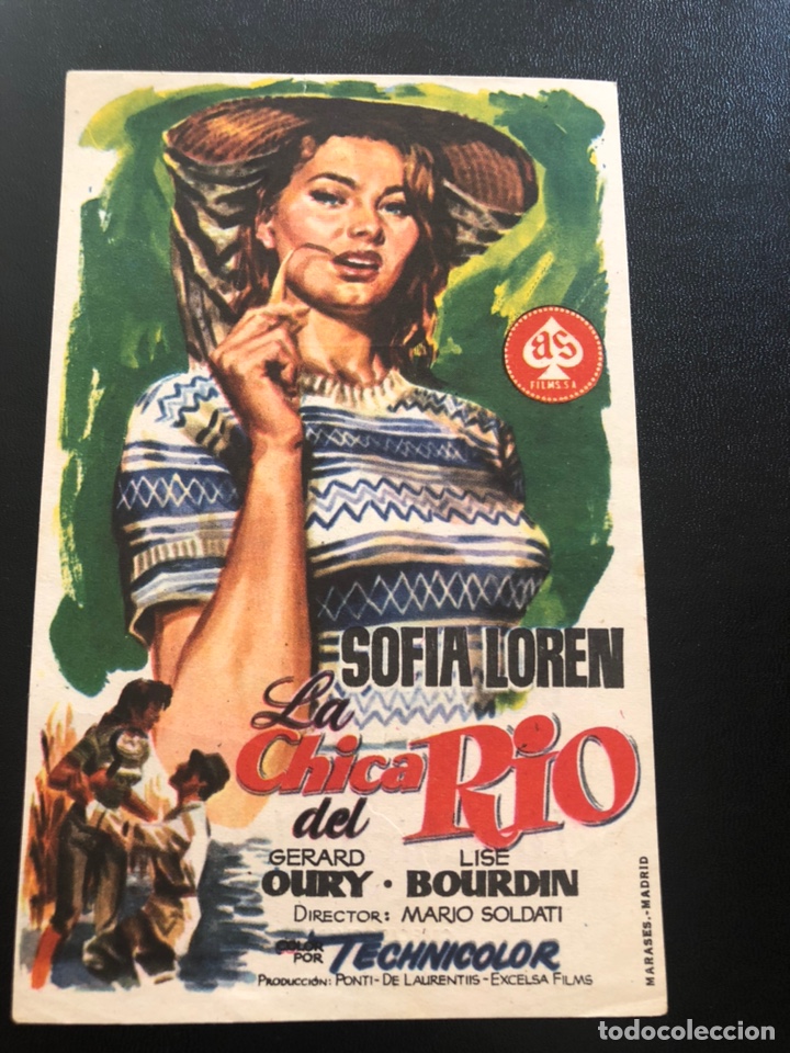 Cine: Programa la chica Del R&iacute;o.sofia loren con publicidad