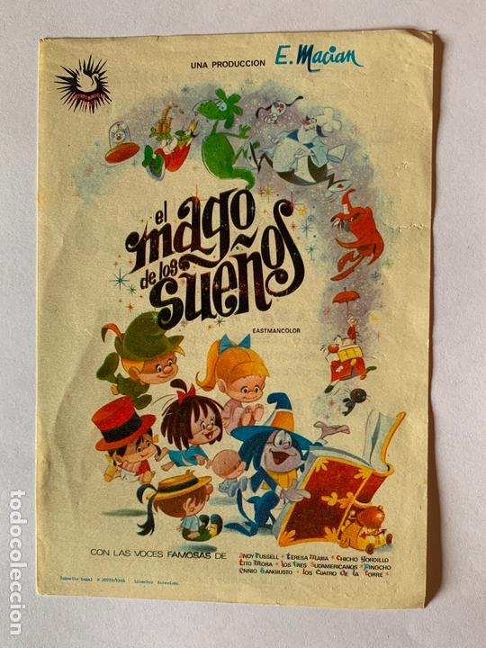 Cine: FOLLETO DE CINE EL MAGO DE LOS SUE&Ntilde;OS. - Foto 1