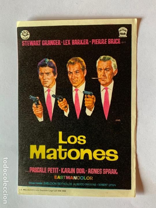 Cine: FOLLETO DE CINE LOS MATONES. SIN PUBLICIDAD. - Foto 1