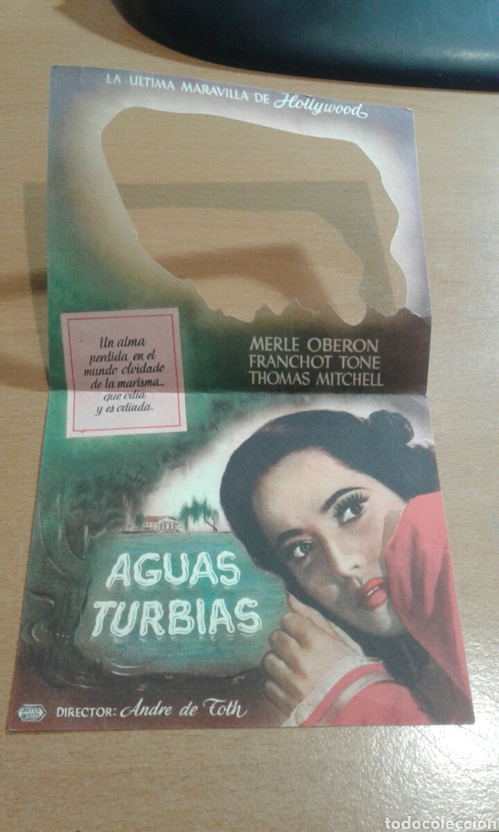 Cine: Programa de cine troquelado blanco aguas turbias - Foto 2
