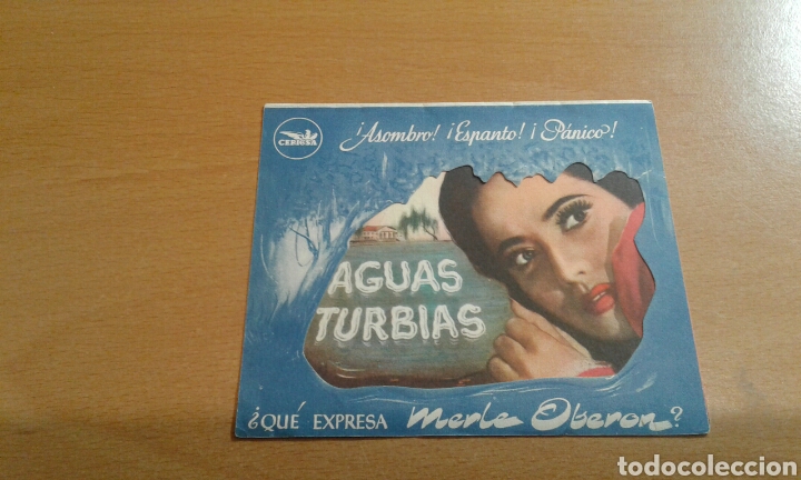 Cine: Programa de cine troquelado blanco aguas turbias - Foto 1