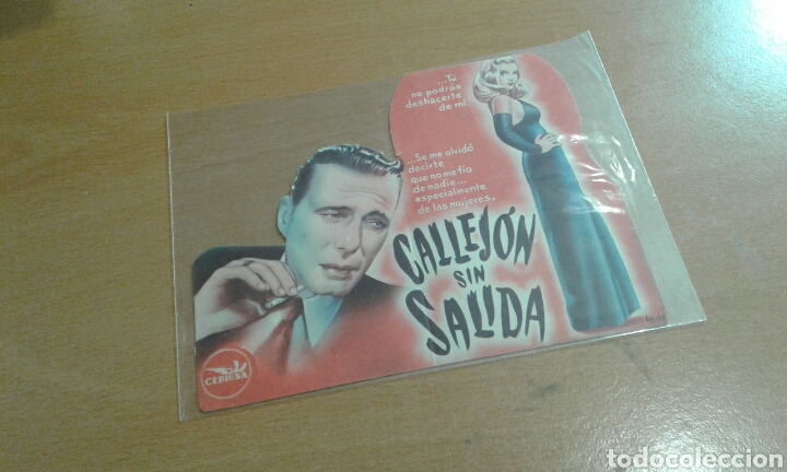 Cine: Programa de cine troquelado blanco callej&oacute;n sin salida - Foto 1