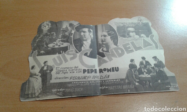 Cine: Programa de cine troquelado blanco Luis candelas - Foto 2
